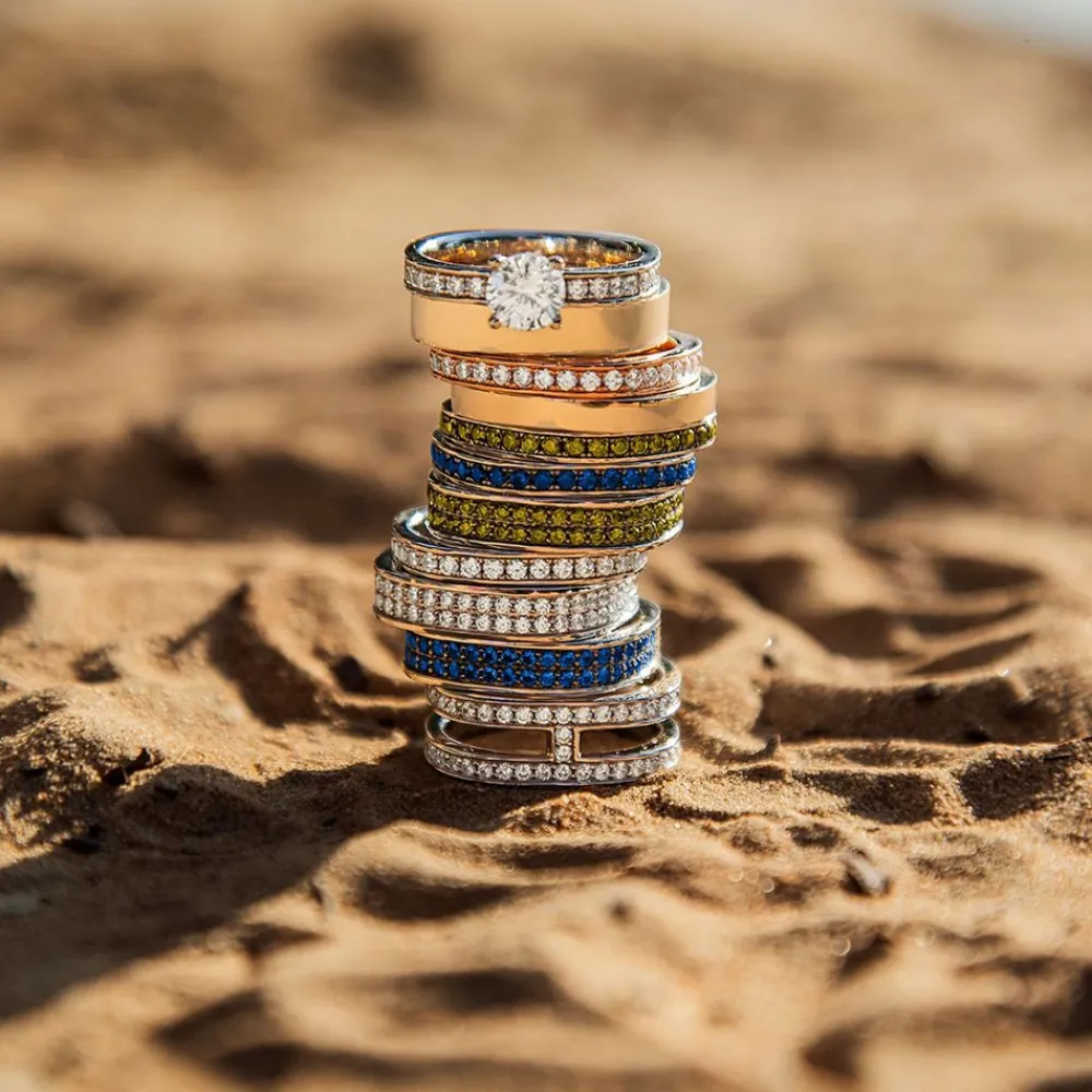 APM Monaco Bague Bold Bleue^ Bagues