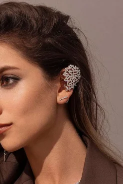 APM Monaco Bague Chaine Et Clous D'Oreilles Festival - Argent^ Boucles D'Oreilles