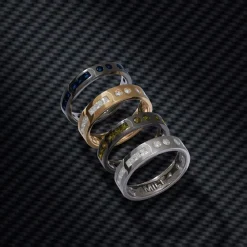 APM Monaco Bague Code Morse Smile Bleue^ Bagues
