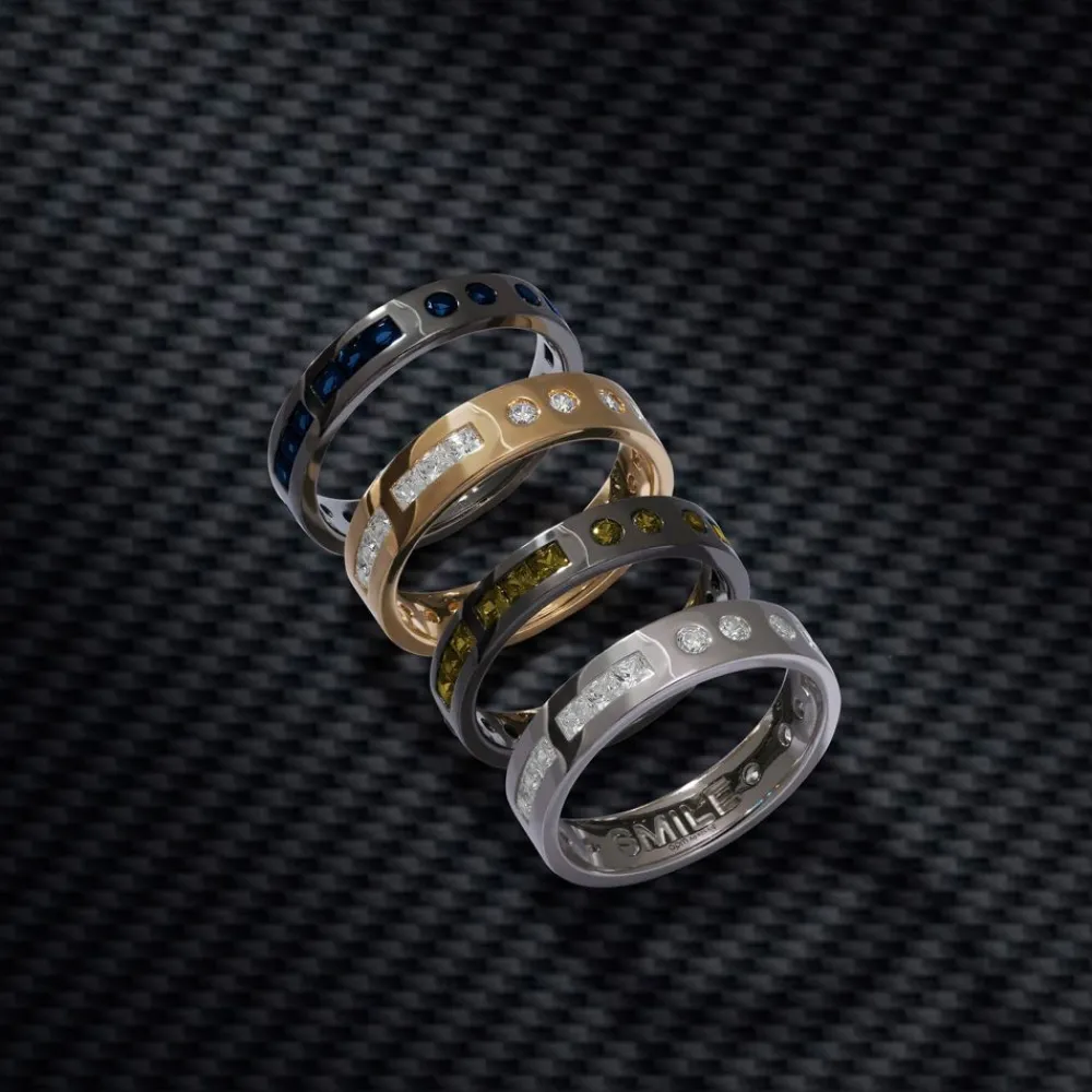 APM Monaco Bague Code Morse Smile Kaki^ Bagues