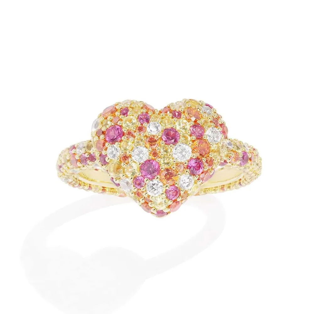 APM Monaco Bague Coeur Multicolore^ Bagues