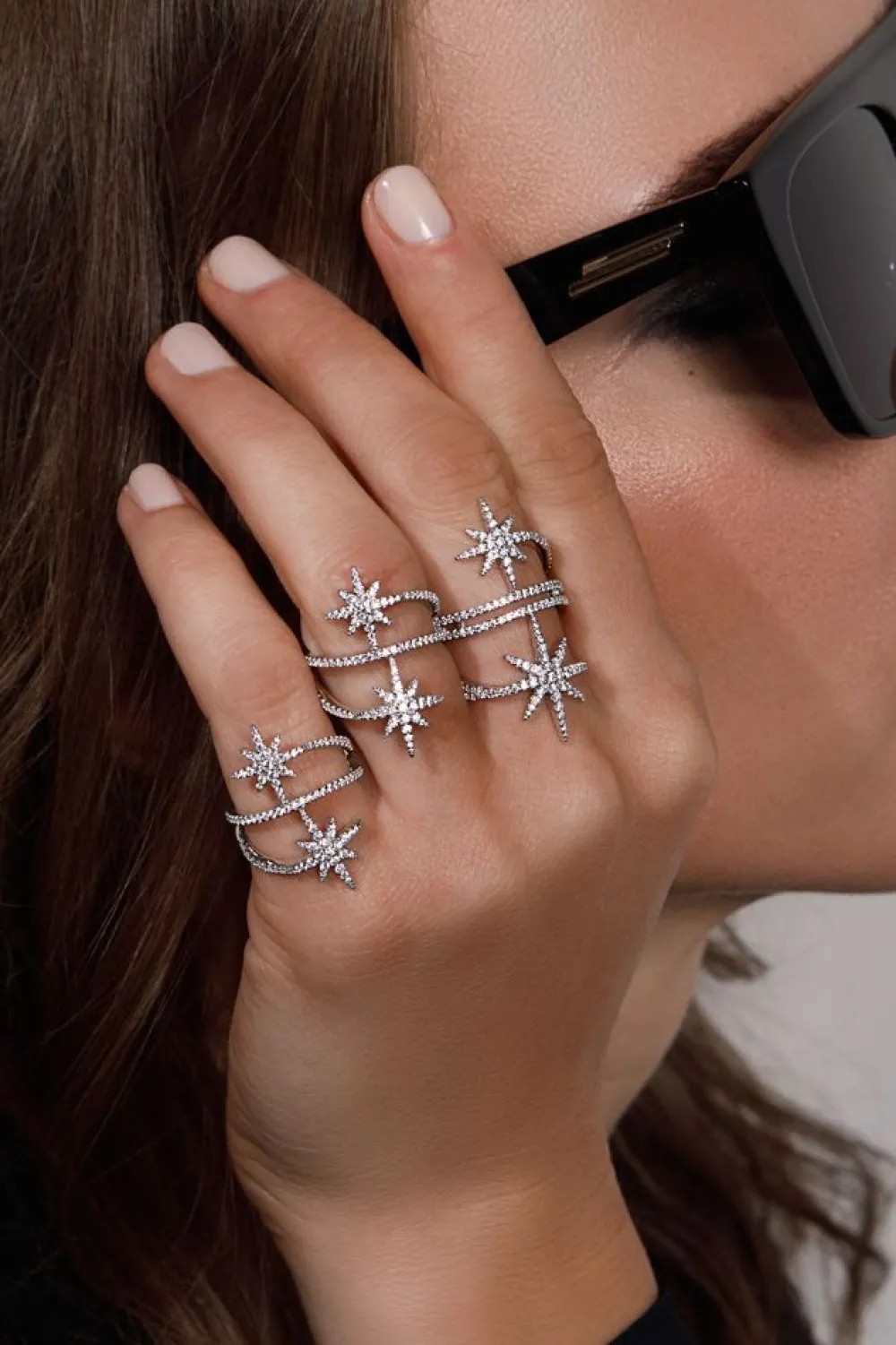 APM Monaco Bague Double Meteorites - Argent^ Bagues