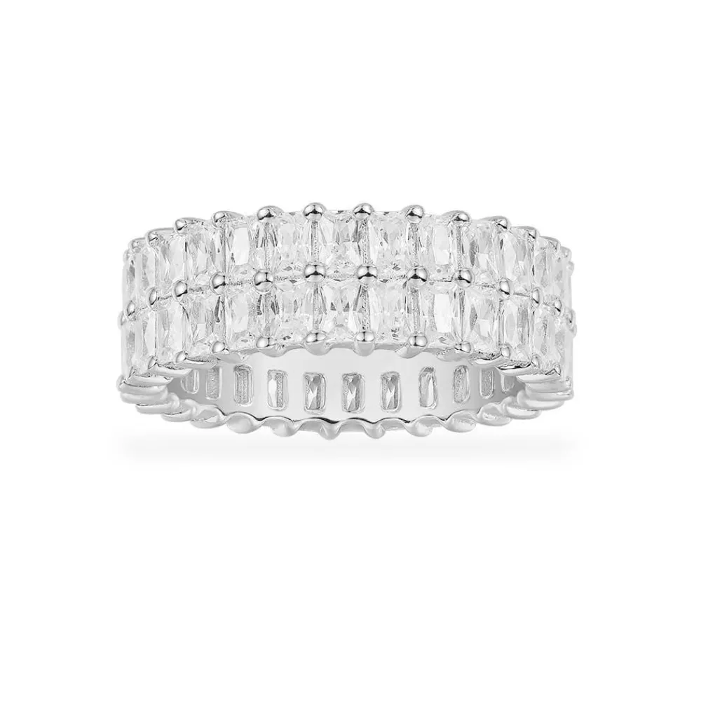 APM Monaco Bague Eclat Double - Argent^ Bagues
