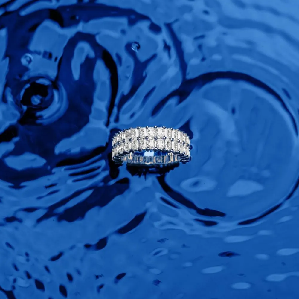 APM Monaco Bague Eclat Double - Argent^ Bagues