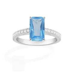 APM Monaco Bague Eclat Pave Bleu Lagon^ Bagues