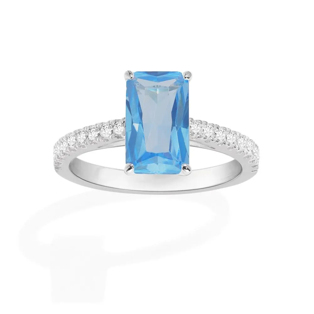 APM Monaco Bague Eclat Pave Bleu Lagon^ Bagues
