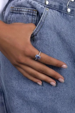 APM Monaco Bague Eclat Pave Bleu Lagon^ Bagues