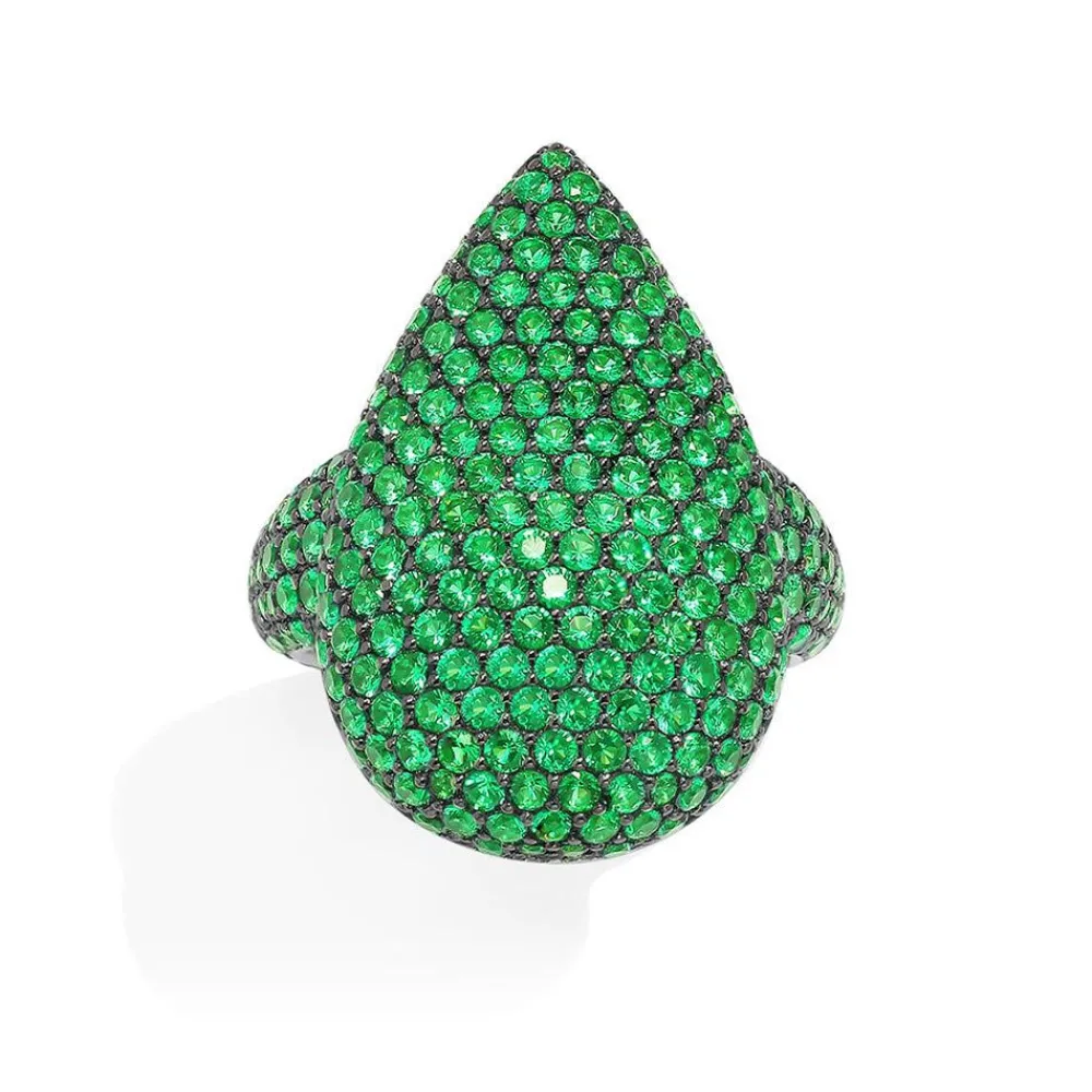 APM Monaco Bague Goutte Verte Bold^ Bagues