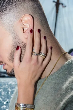 APM Monaco Bague Morse Code Smile - Argent^ Bagues