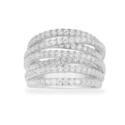 APM Monaco Bague Multi Anneaux - Argent^ Bagues