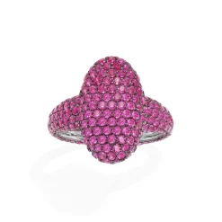 APM Monaco Bague Ovale Fuchsia^ Bagues
