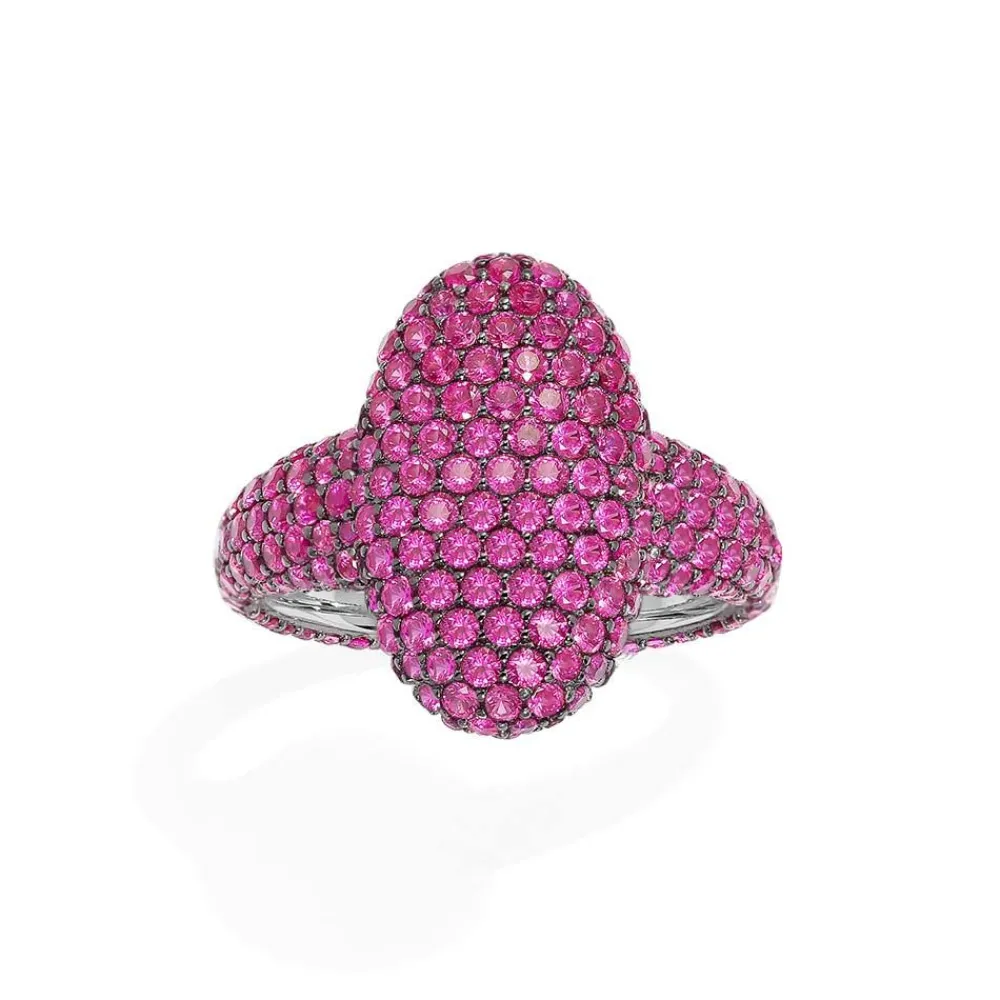 APM Monaco Bague Ovale Fuchsia^ Bagues