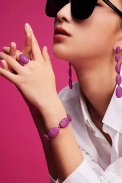 APM Monaco Bague Ovale Fuchsia Bold^ Bagues