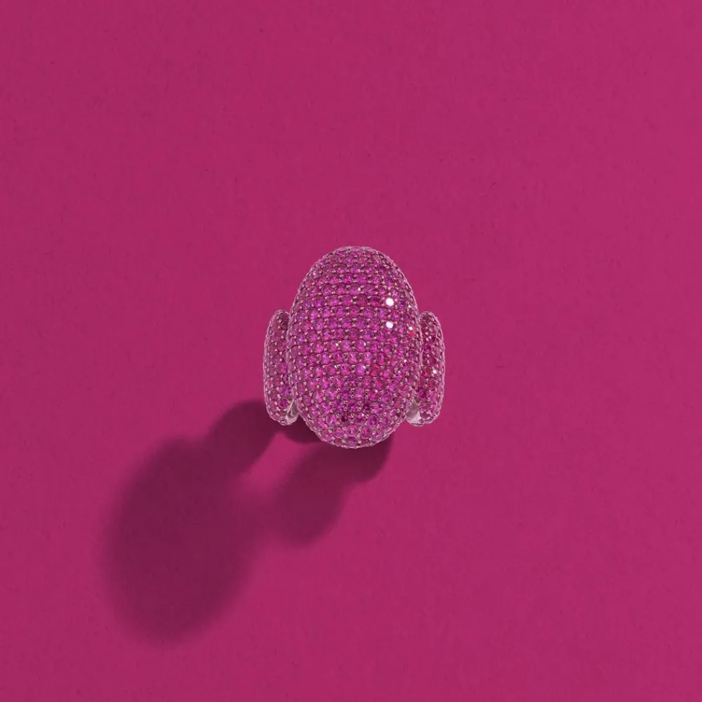 APM Monaco Bague Ovale Fuchsia Bold^ Bagues