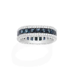 APM Monaco Bague Pave Bleue^ Bagues