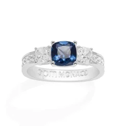 APM Monaco Bague Pave Carre Bleu^ Bagues