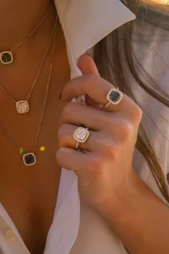 APM Monaco Bague Pave Carree^ Bagues