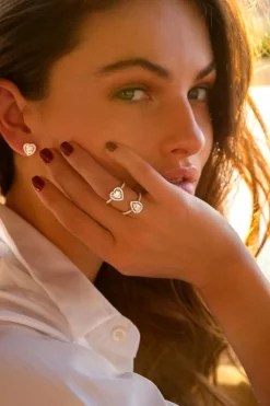 APM Monaco Bague Pave Coeur^ Bagues