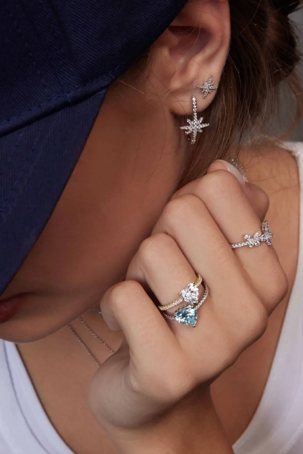 APM Monaco Bague Pave Coeur^ Bagues