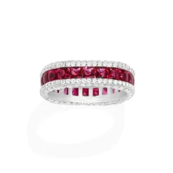 APM Monaco Bague Pave Fuchsia^ Bagues
