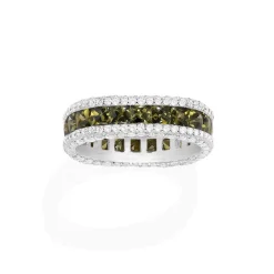 APM Monaco Bague Pave Kaki^ Bagues