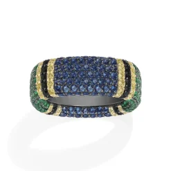 APM Monaco Bague Pave Multicolore^ Bagues