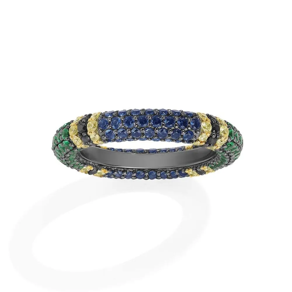 APM Monaco Bague Pave Multicolore^ Bagues