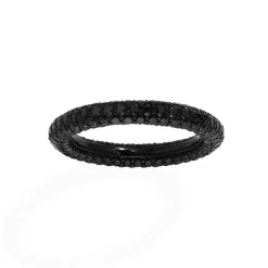 APM Monaco Bague Pave Noire^ Bagues