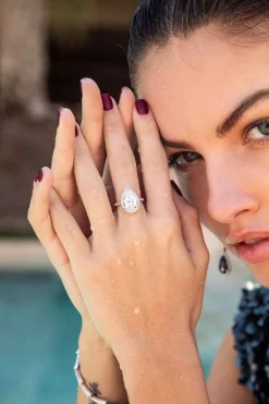 APM Monaco Bague Pave Poire^ Bagues