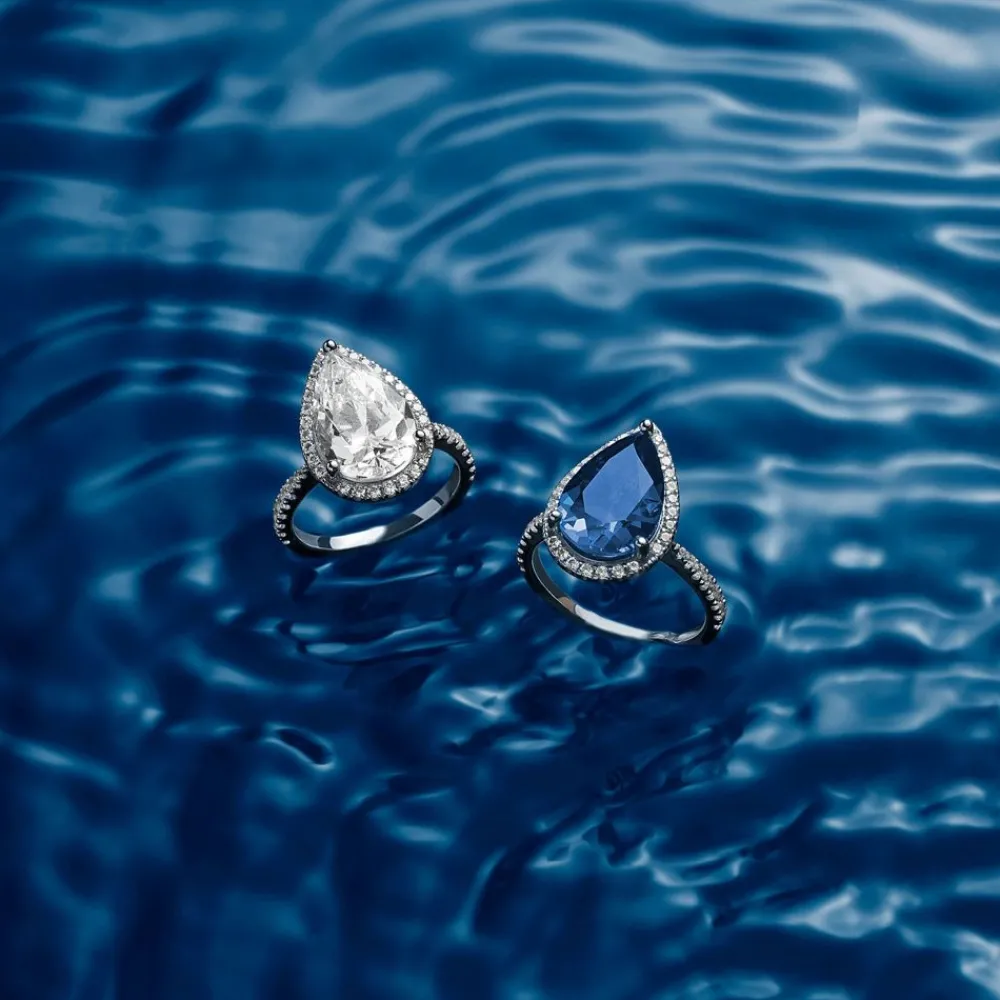APM Monaco Bague Pave Poire^ Bagues