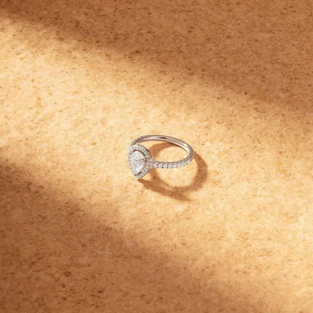 APM Monaco Bague Pave Poire^ Bagues