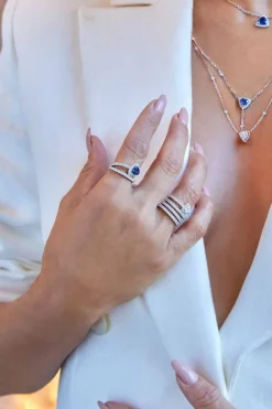 APM Monaco Bague Triangle Pave^ Bagues