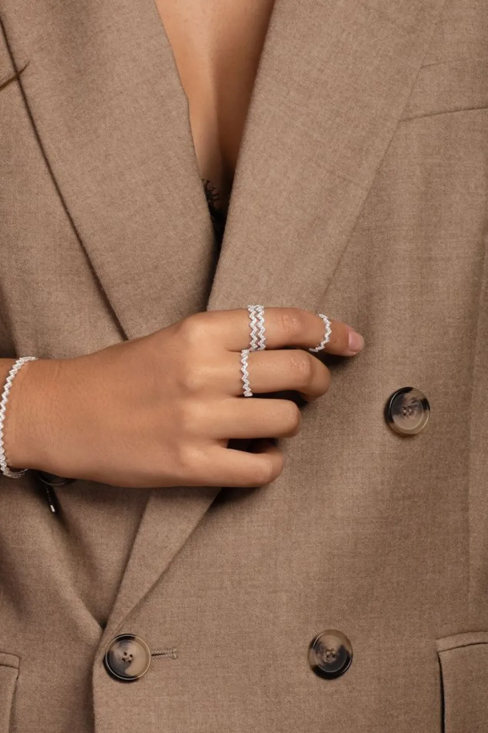 APM Monaco Bague Up And Down - Argent^ Bagues