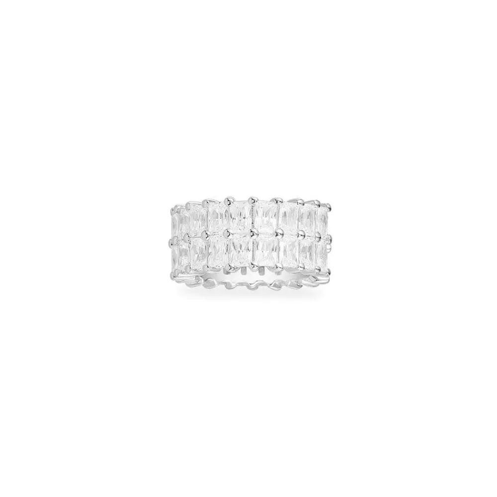 APM Monaco Boucle D'Oreille Ear Cuff Individuelle Eclat Double - Argent^ Boucles D'Oreilles