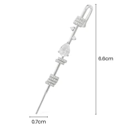APM Monaco Boucle D'Oreille Individuelle Barre Avec Poire^ Boucles D'Oreilles