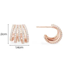 APM Monaco Boucles D'Oreilles 5 Anneaux^ Boucles D'Oreilles