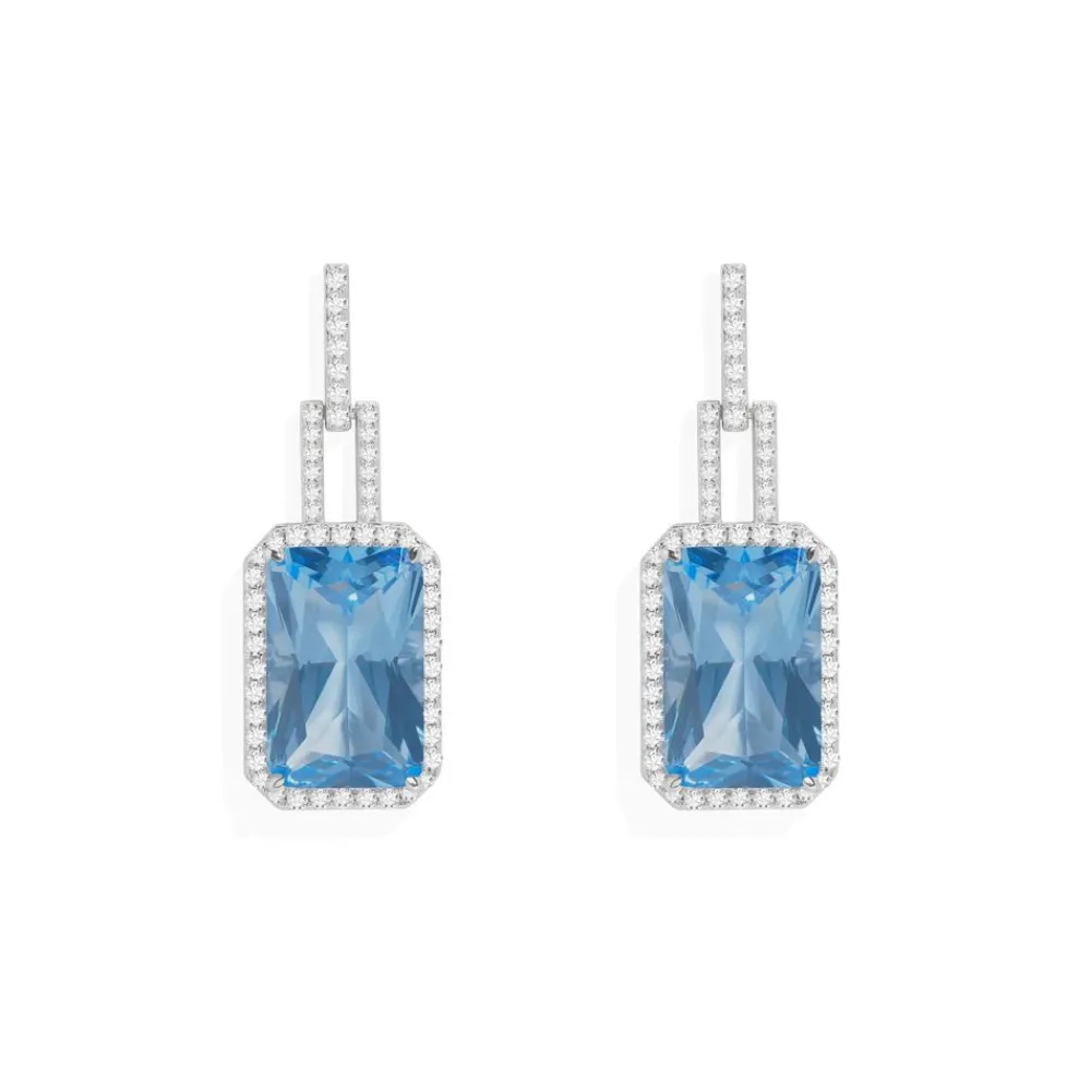 APM Monaco Boucles D'Oreilles Bleu Lagon^ Boucles D'Oreilles