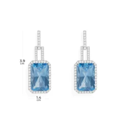 APM Monaco Boucles D'Oreilles Bleu Lagon^ Boucles D'Oreilles