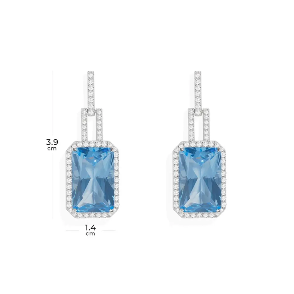 APM Monaco Boucles D'Oreilles Bleu Lagon^ Boucles D'Oreilles