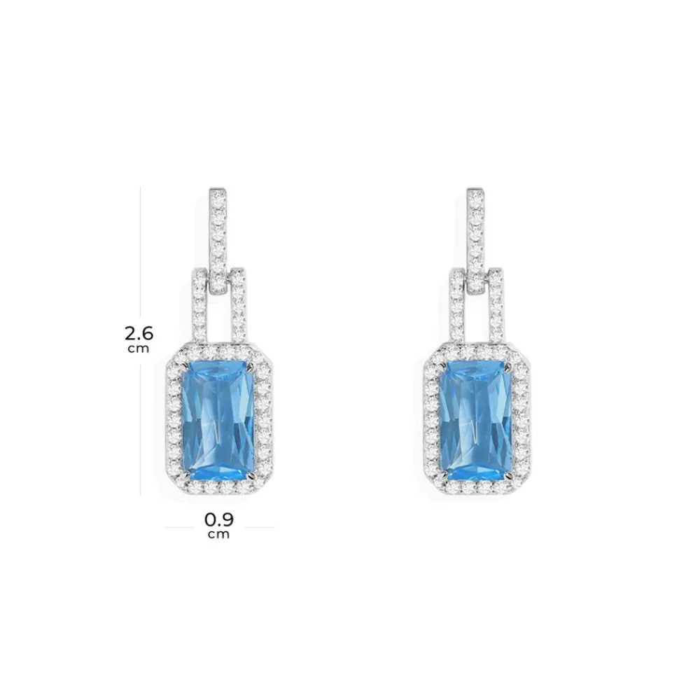 APM Monaco Boucles D'Oreilles Bleu Lagon^ Boucles D'Oreilles