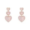 APM Monaco Boucles D'Oreilles Coeur En Nacre Rose^ Boucles D'Oreilles