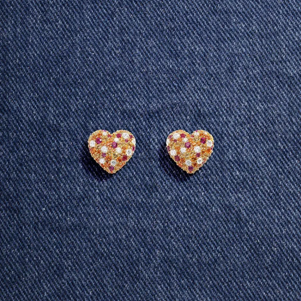 APM Monaco Boucles D'Oreilles Coeur Multicolores^ Boucles D'Oreilles