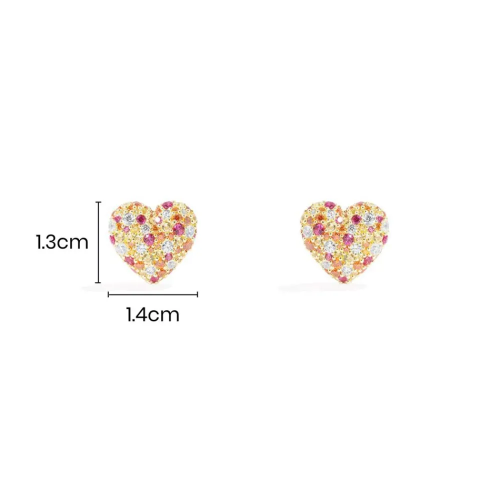 APM Monaco Boucles D'Oreilles Coeur Multicolores^ Boucles D'Oreilles