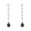 APM Monaco Boucles D'Oreilles Dragon Avec Poire Bleue^ Boucles D'Oreilles