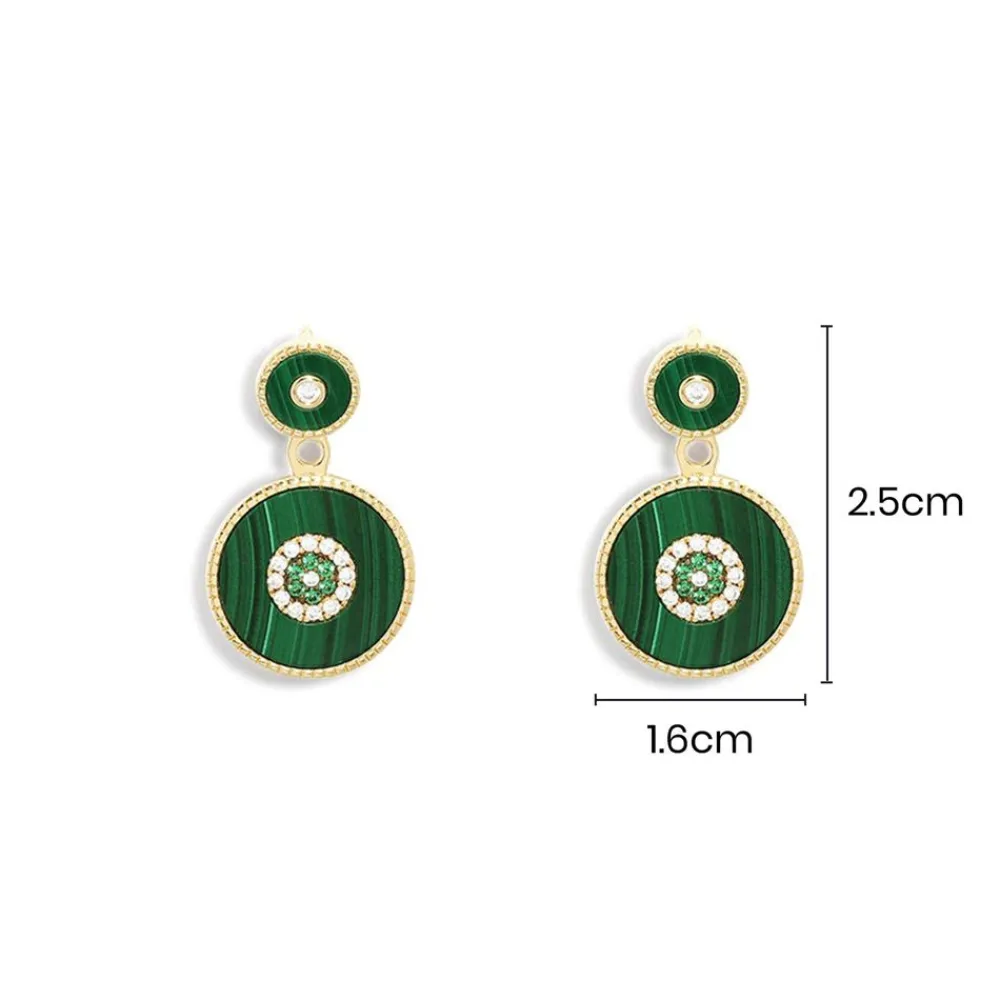 APM Monaco Boucles D'Oreilles Ear Jackets Malachite^ Boucles D'Oreilles