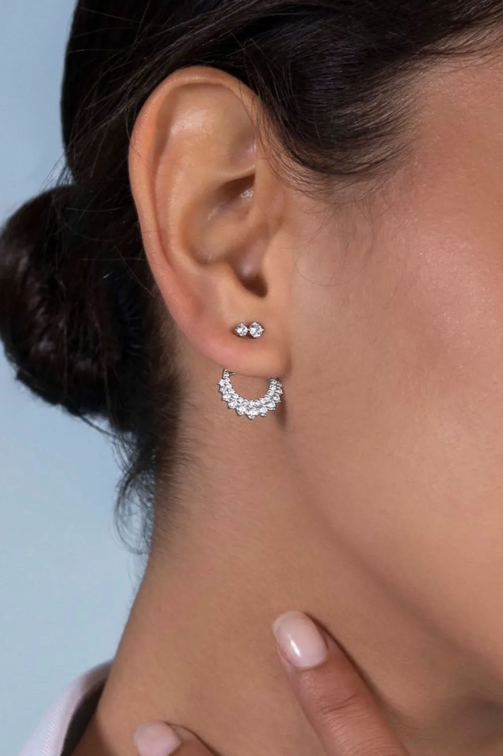 APM Monaco Boucles D'Oreilles Ear Jackets Lune^ Boucles D'Oreilles