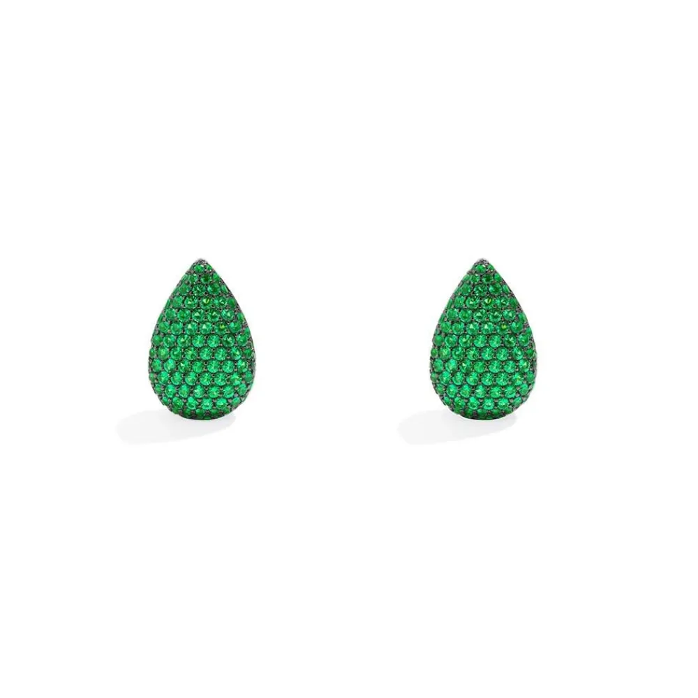 APM Monaco Boucles D'Oreilles Goutte Vertes^ Boucles D'Oreilles