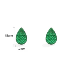 APM Monaco Boucles D'Oreilles Goutte Vertes^ Boucles D'Oreilles