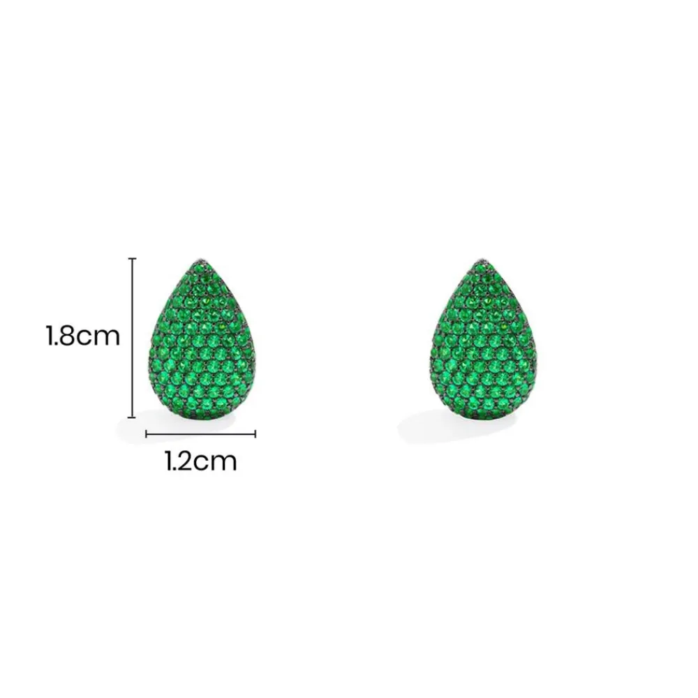 APM Monaco Boucles D'Oreilles Goutte Vertes^ Boucles D'Oreilles