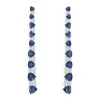APM Monaco Boucles D'Oreilles Longues Triangle Bleu Et Blanc^ Boucles D'Oreilles